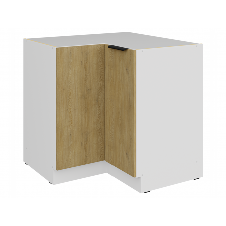 Szafka kuchenna narożna 84,5x84,5 cm CREMA dąb cremona / biały mat 90 DN-72 2F